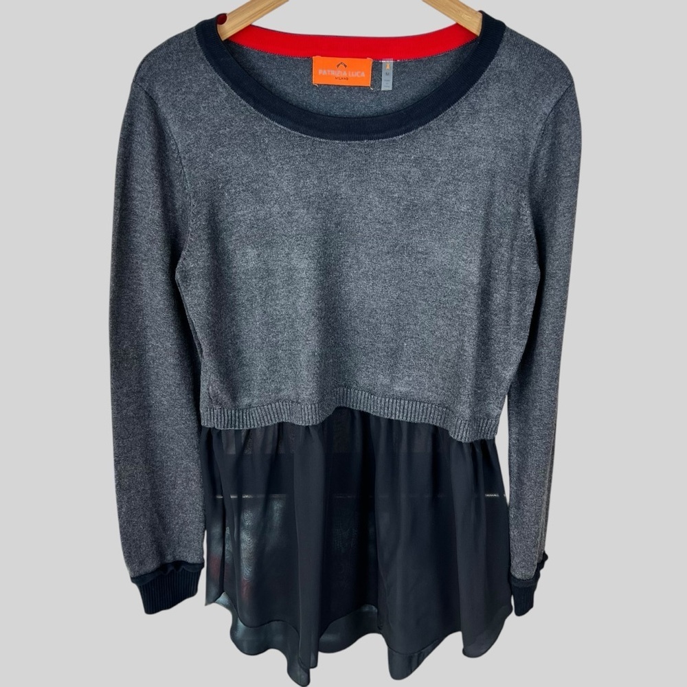 Patrizia Luca Sheer Cardigan Sweater.